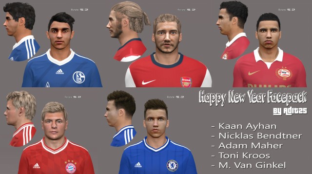 PES 2014 New Year Facepack