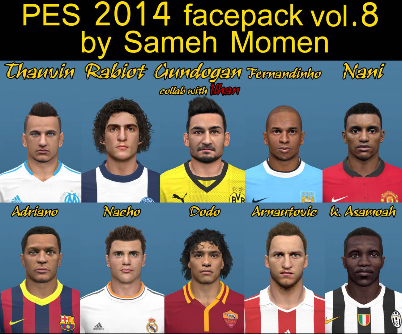 PES2014 Facepack vol. 8