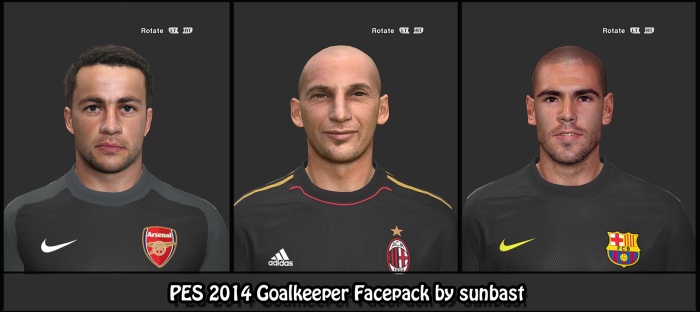 PES 2014 Goalkeeper Facepack