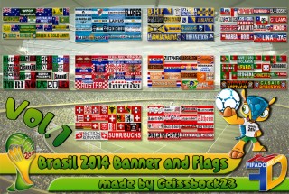 FIFA 14 Brasil 2014 Banner & Flags vol. 1 by Geißbock23