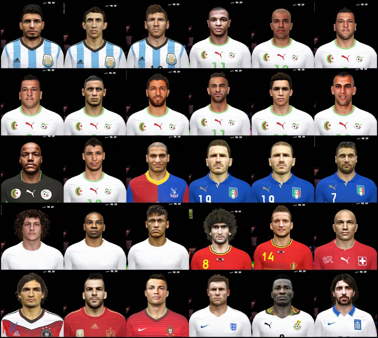 PES2014 World Cup Big Facepack