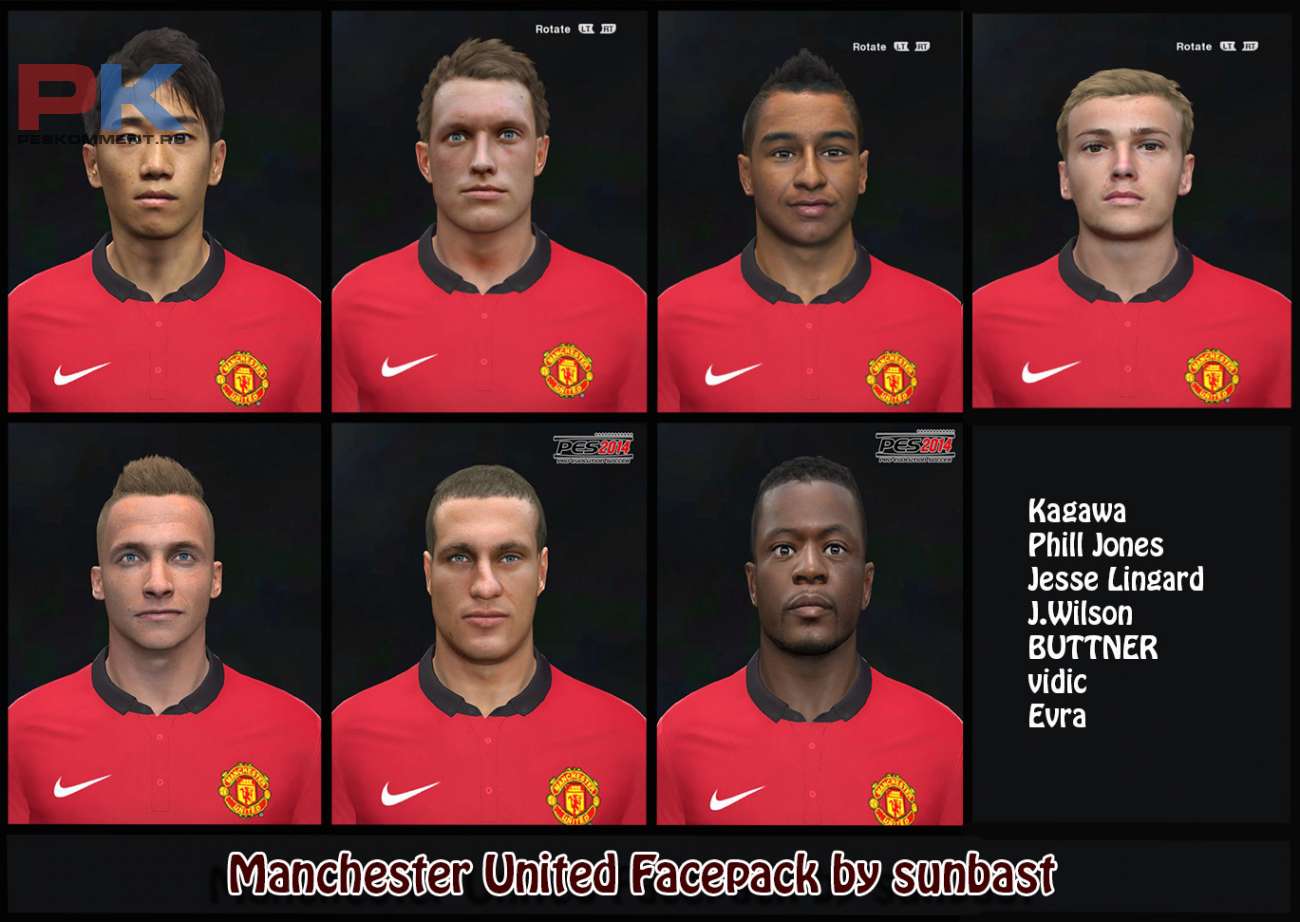 PES 2014 Manchester United Facepack