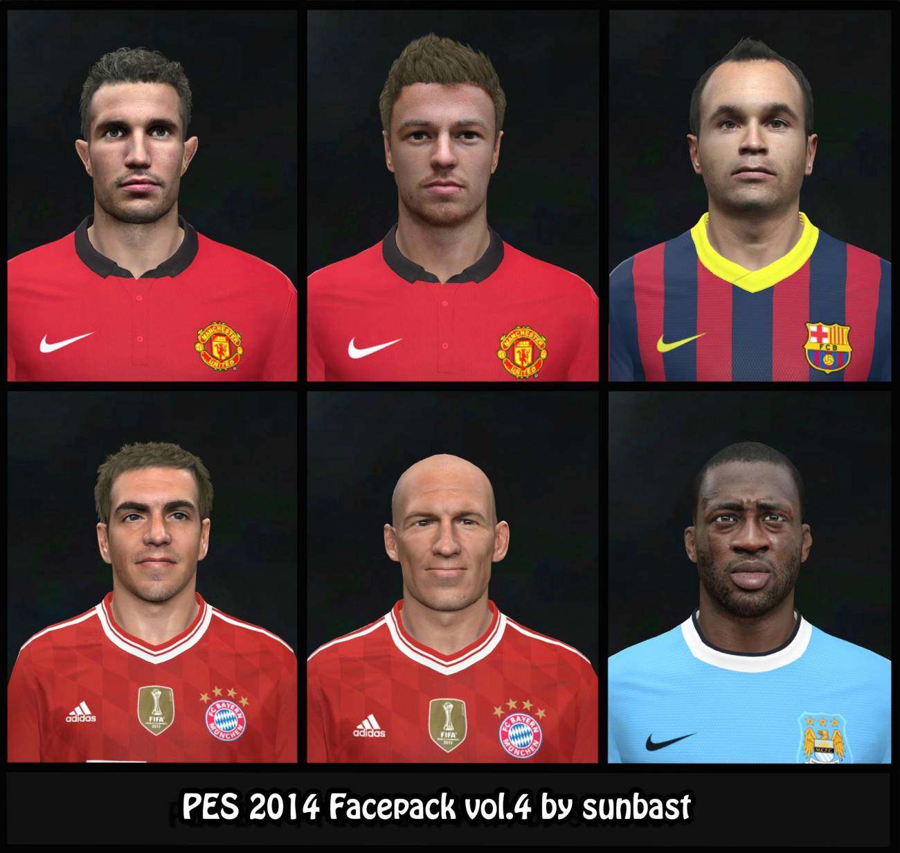 Pro Evolution Soccer 2014 Facepack vol. 4