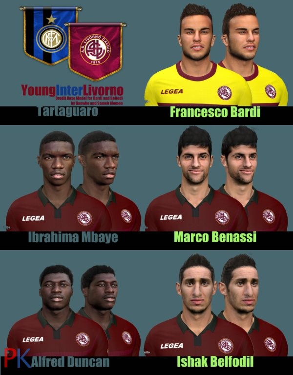 PES 2014 Face Pack Young Inter Livorno