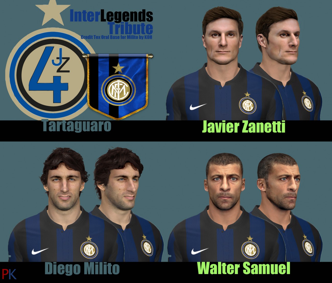PES 2014 FacePack Inter Legends Tribute