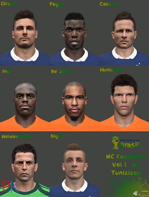 World Cup facepack vol.1