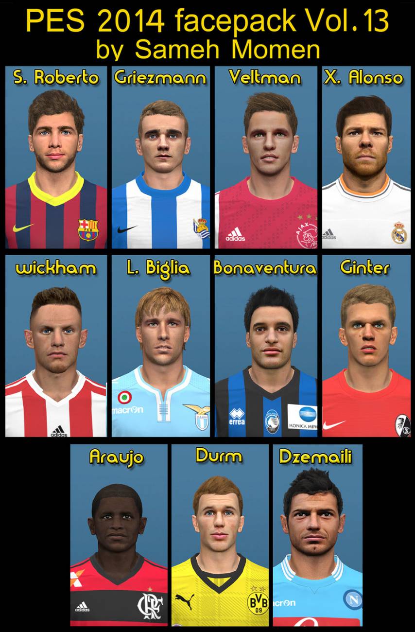 PES 2014 Facepack vol.13
