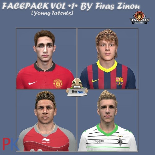 PES 2014 Young Talents FacePack vol. 1