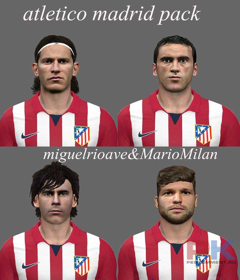 PES 2014 Atletico Madrid Face Pack