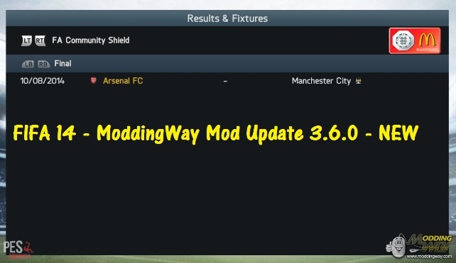 FIFA 14 - ModdingWay Mod Update 3.6.0 - NEW