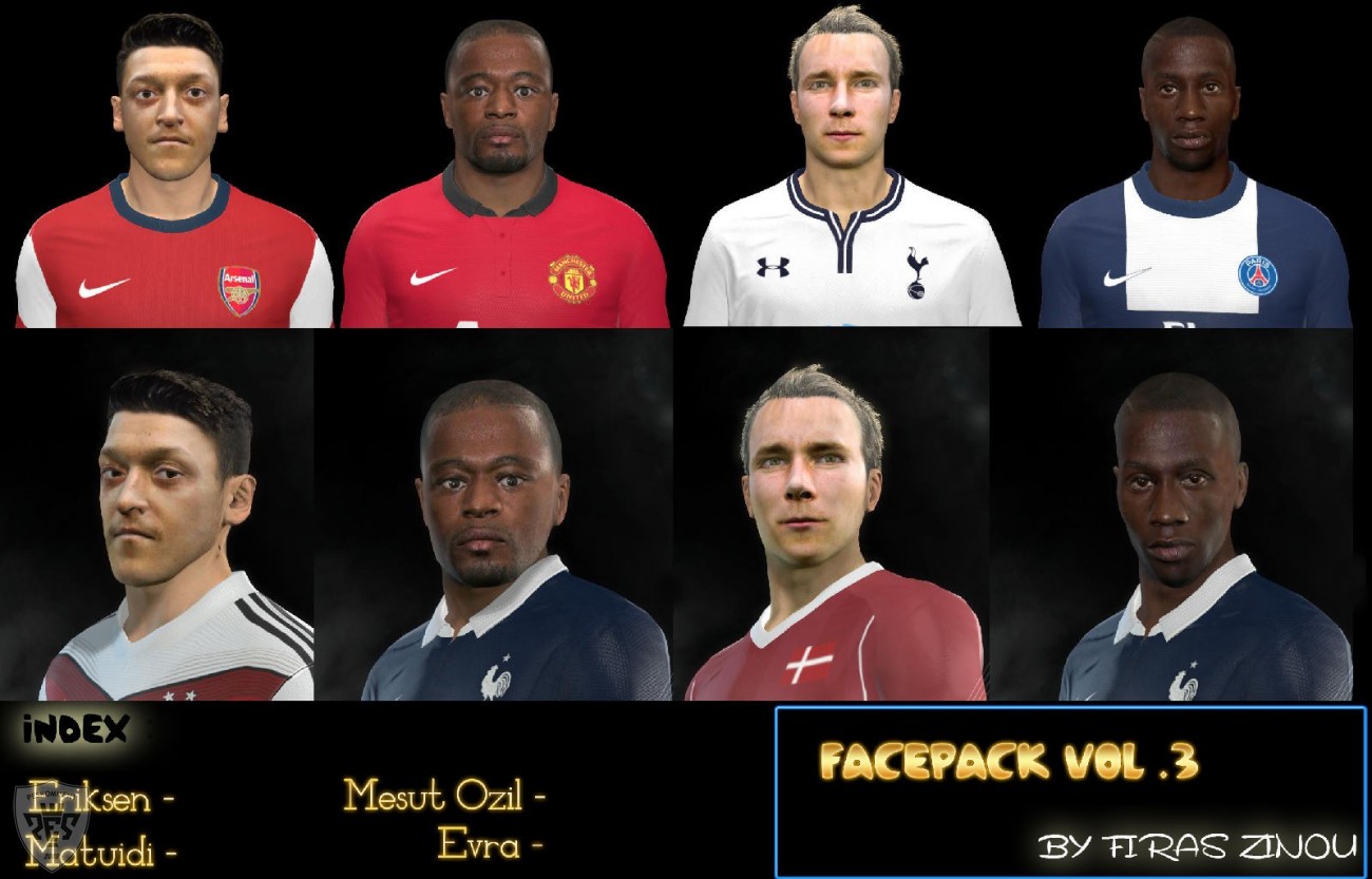 Pro Evolution Soccer 2014 Facepack vol. 3