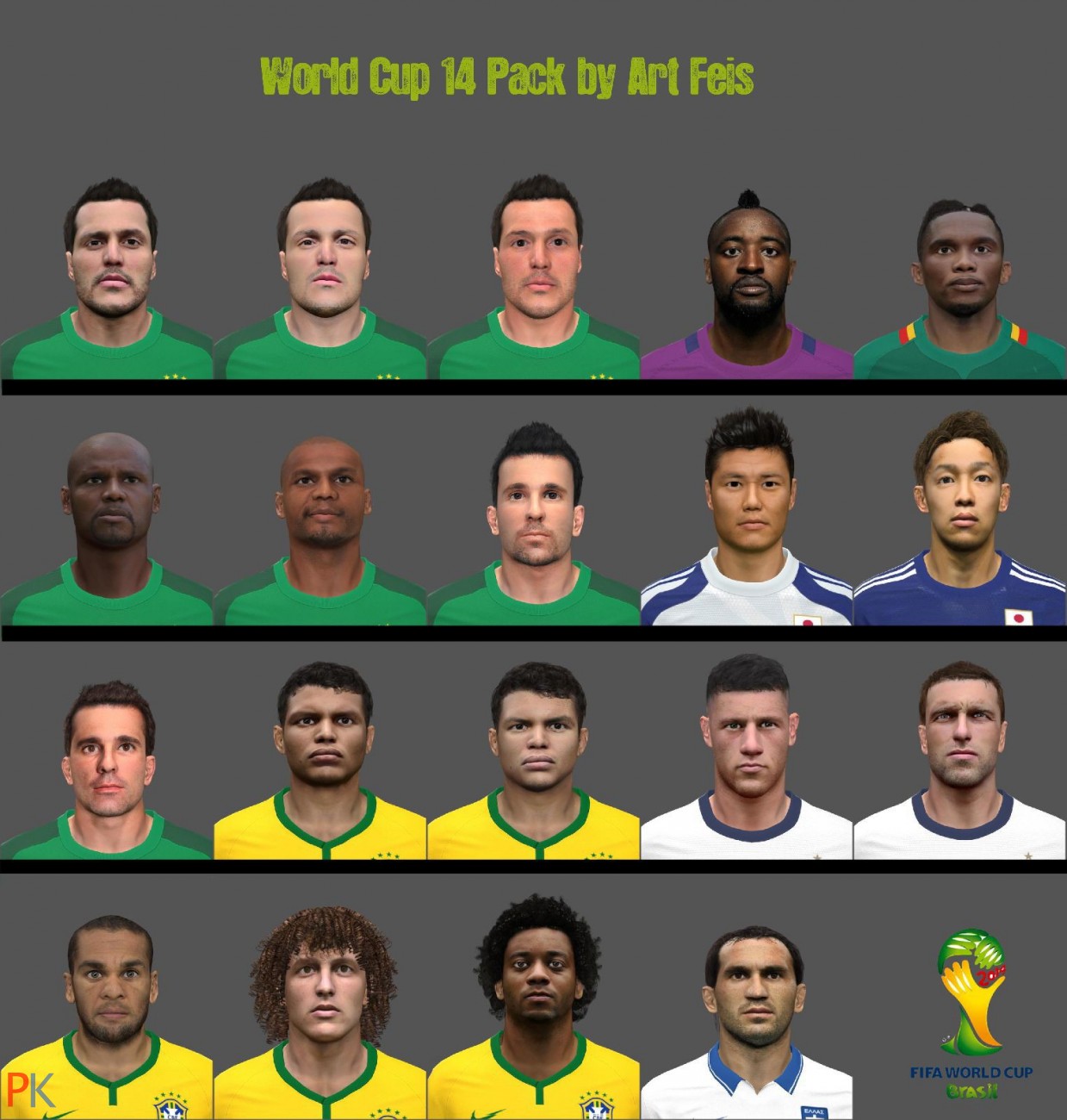 PES 2014 World Cup FacePack