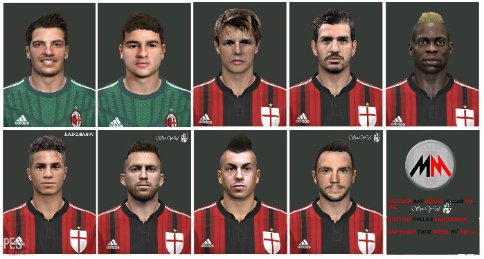 PES 2014 A.C. Milan facepack