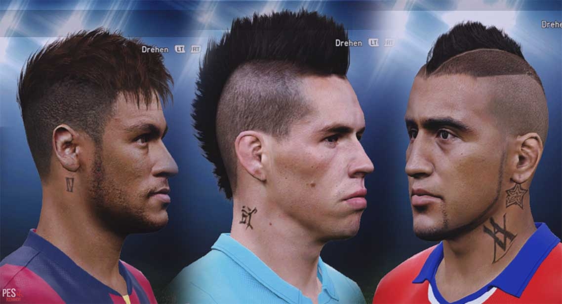 PES 2015 Facepack + tattoo