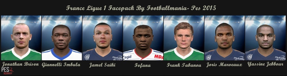 PES 2015 France Ligue 1 Face Pack