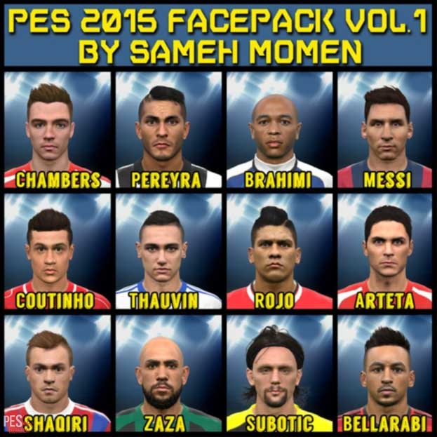 PES 2015 Facepack vol.1 by Sameh Momen