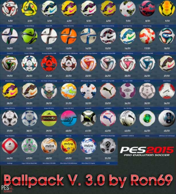 PES 2015 Ballpack v3.0 by Ron69