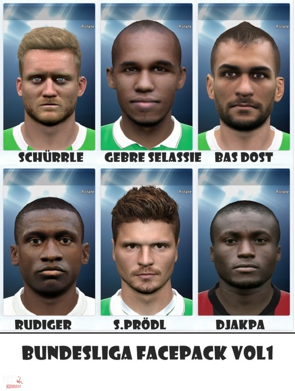 Bundesliga Facepack Vol. 1