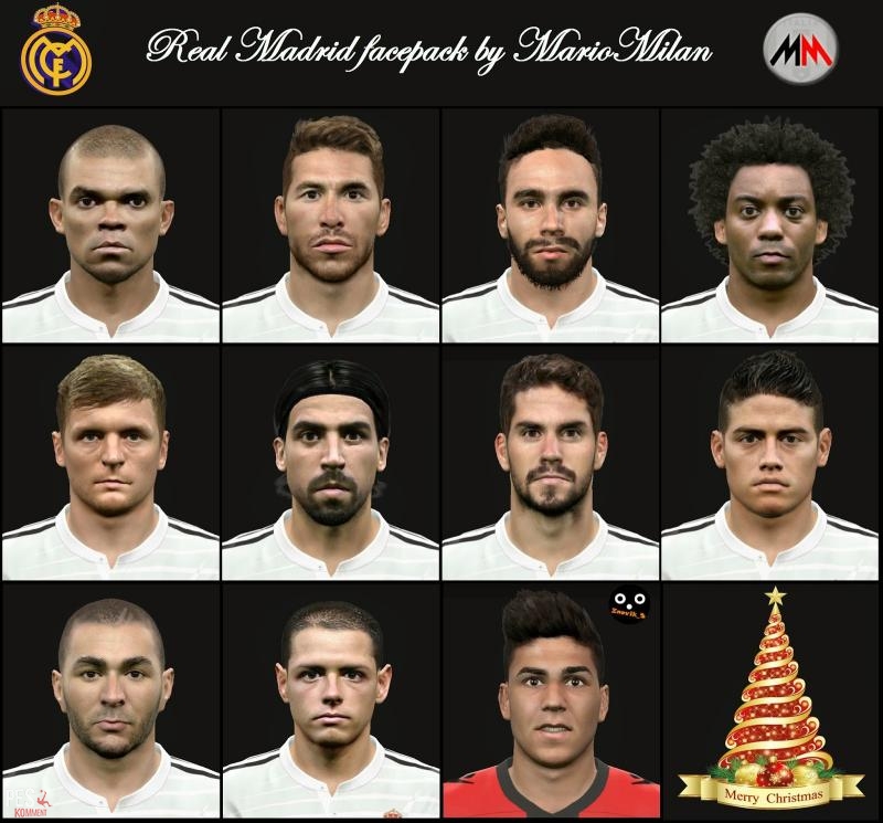 PES 2015 Real Madrid Facepack by MarioMilan