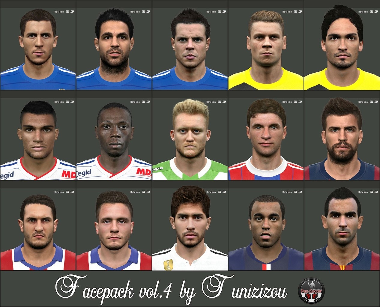 PES 2015 Facepack vol.4 от Tunizizou
