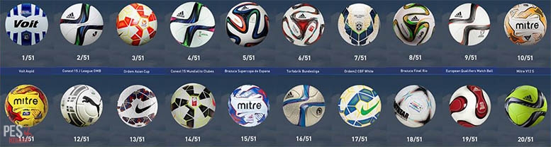 Мячи для игры PES 2015