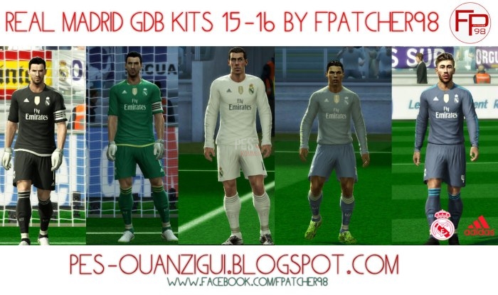 PES 2013 Real Madrid GDB Kits 15-16