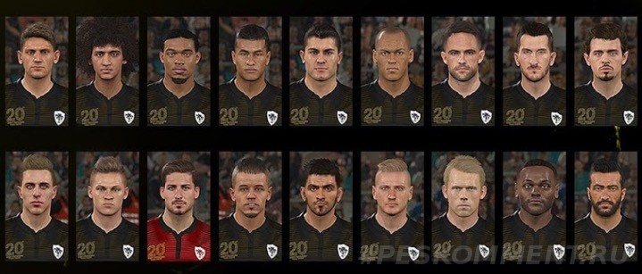 Все лица из DLC 1.0 PES 2016