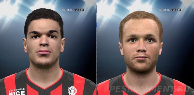 Лицо Бен Арфа, Рейна и Валер Жермен PES 2016