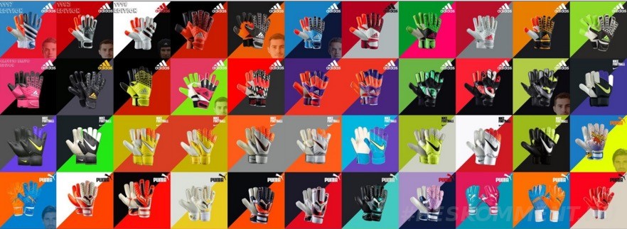 PES 2016 Pack 100 Goalkeeper Gloves