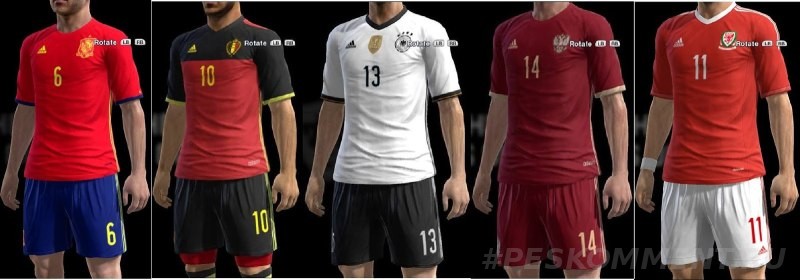 EURO 2016 Kits Update PES 2013