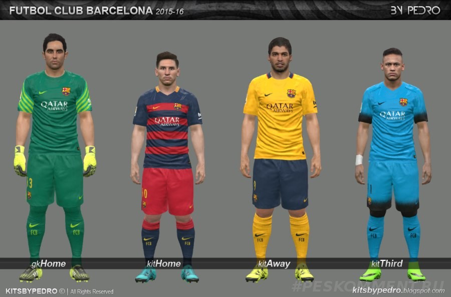 Новая форма "Барселоны" для PES 2016