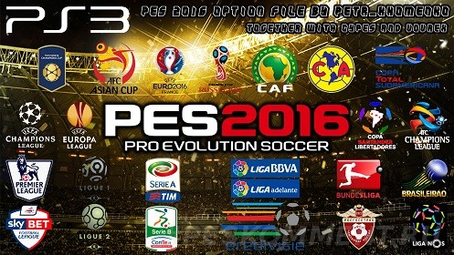 PES 2016 Option Files Version 1.0 для PS3