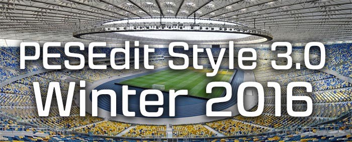 Pro Evolution Soccer 2010 / PESEdit Style 3.0 - Winter 2016