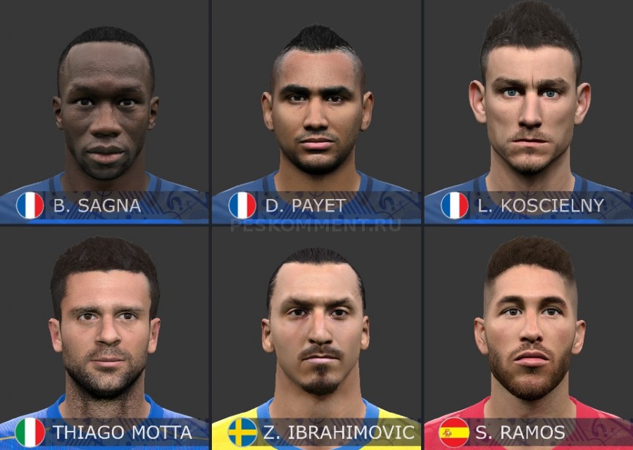 PES 2016 Facepack vol.6 от Tunizizou