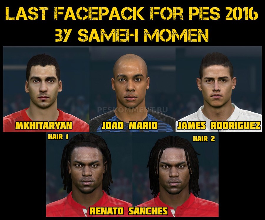 Last facepack for PES 2016 от Sameh Momen
