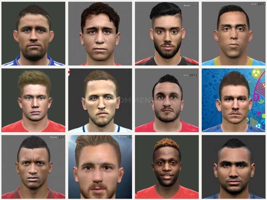 Подборка качественных лиц PES 2016