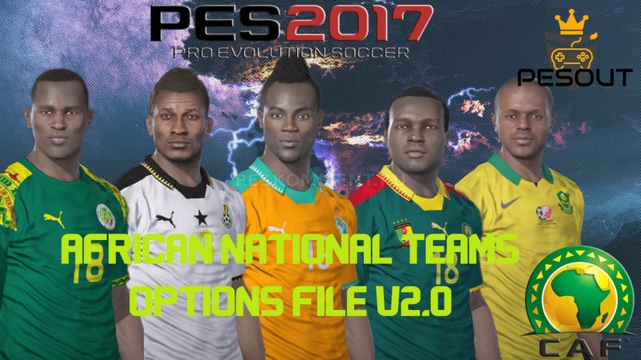 Патч национальных сборных Африки для PES 2017