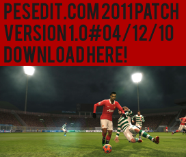 патча PESEdit.com 2011 Patch 1.0 , который убирает капс !