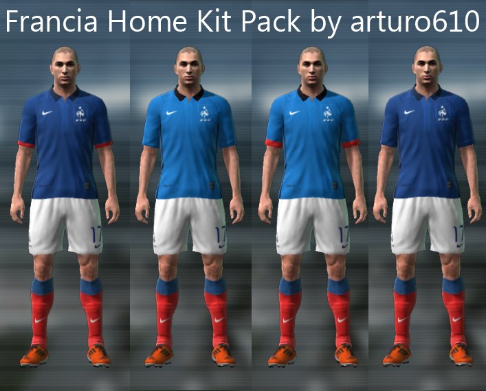 PES 2011 France Home Kit Pack 11/12 by arturo610