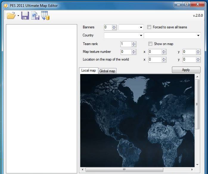 PES 2011 Ultimate Map Editor 2.0.0