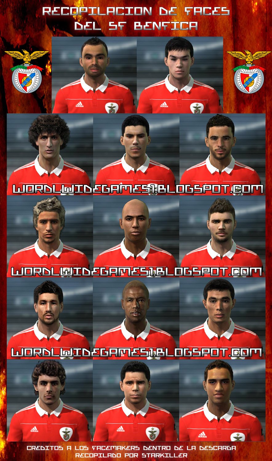 Benfica Faces pack by Starkiller