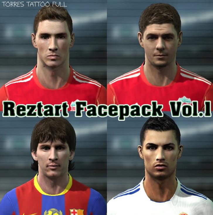 Reztart Facepack Vol 1 for PES 2011