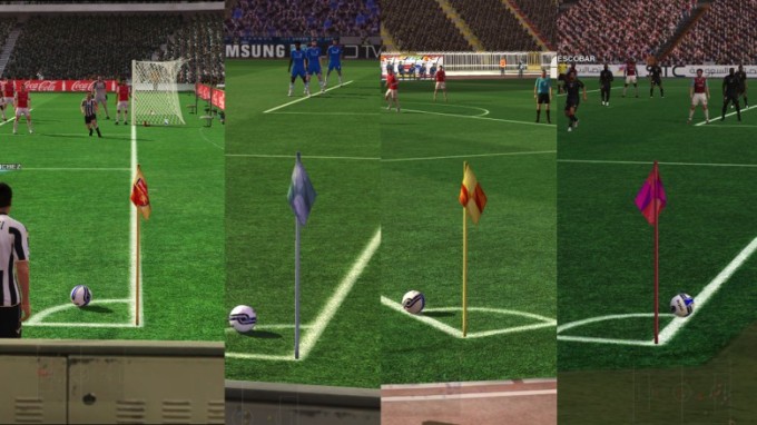 Own corner flag & goalnet style for all stadiums in PES 2011 by jenkey1002