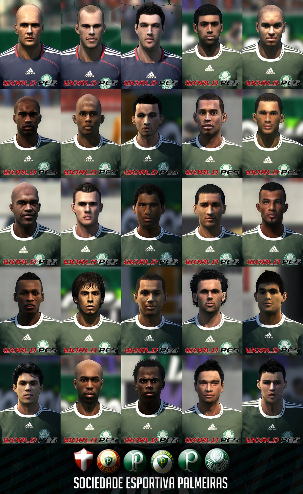 MegaFacepack SE Palmeiras by World PES