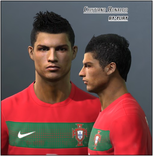 Cristiano Ronaldo face by Yury