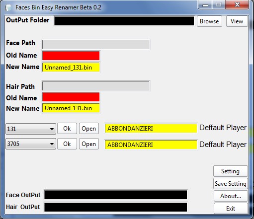 PES2011 – Faces Easy Renamer Beta 0.2 by Omar Ahmed