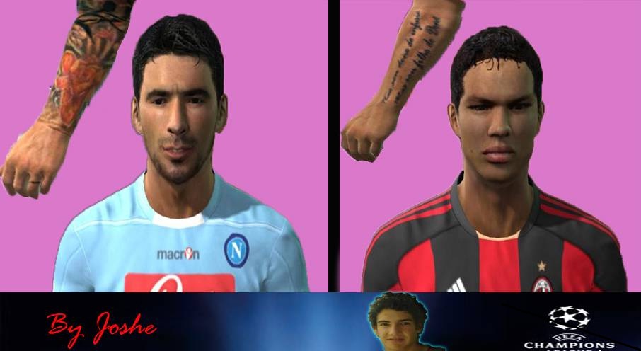 Lavezzi & Thiago Silva faCes