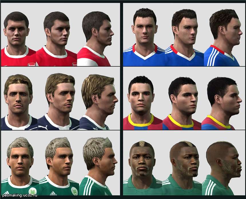 PES 2011 Faces Pack by RoMbl4