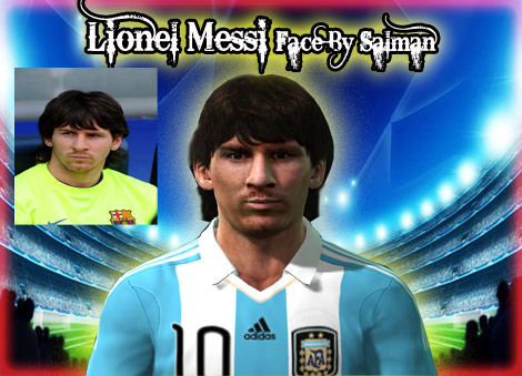 PES 2011 Lionel Messi Face By Salman