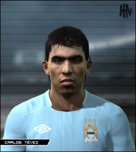 Carlos Tevez Face For PES2011 by Jorge Julio